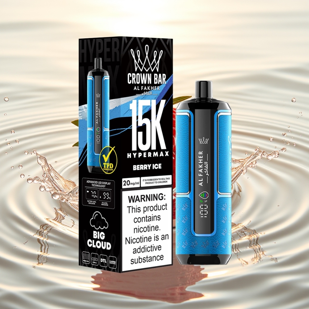 Al Fakher Crown Bar 15K Hypermax 22ml 600mAh Type-C DTL 6mg Καρύδα Πάγου