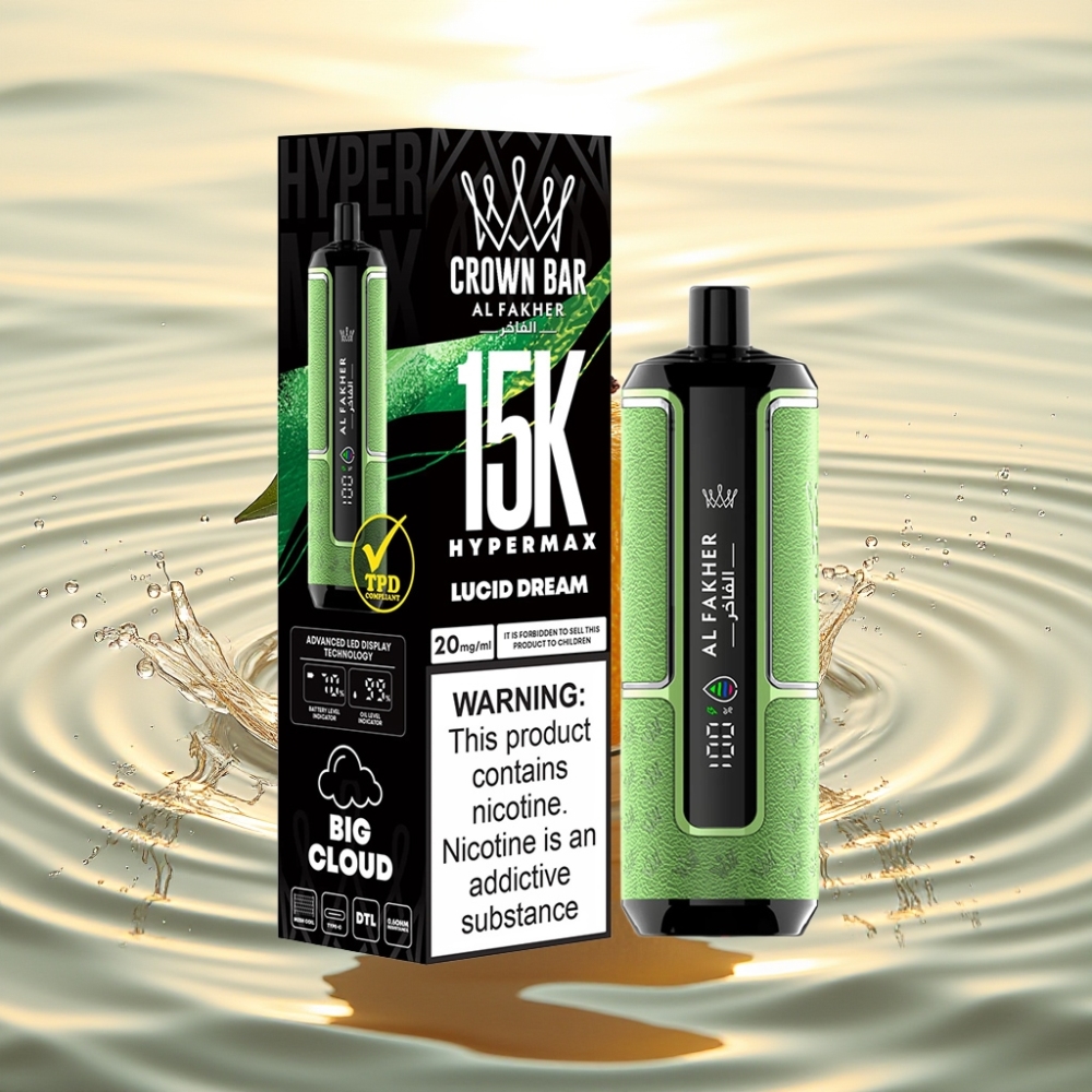 Al Fakher Crown Bar 15K Hypermax 22ml 600mAh Type-C Υπνώδη Ονειρο