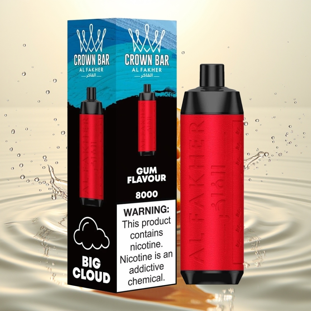 Al Fakher Crown Bar 8000 Crystal 600mAh 18ml 5mg 0.6Ω Τσίχλα