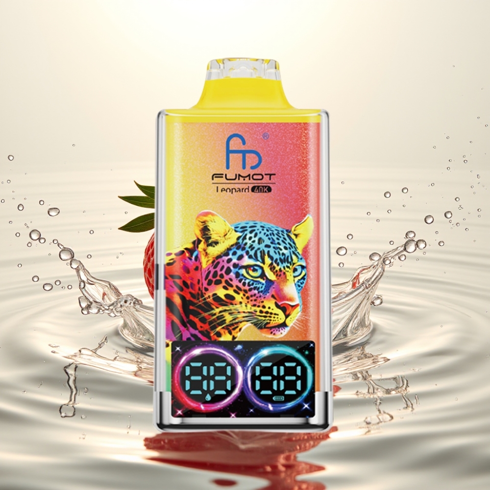 Fumot Leopard 40K Puffs 5% Nicotine 700mAh Dual Mesh Type-C Φράουλα Πάγος