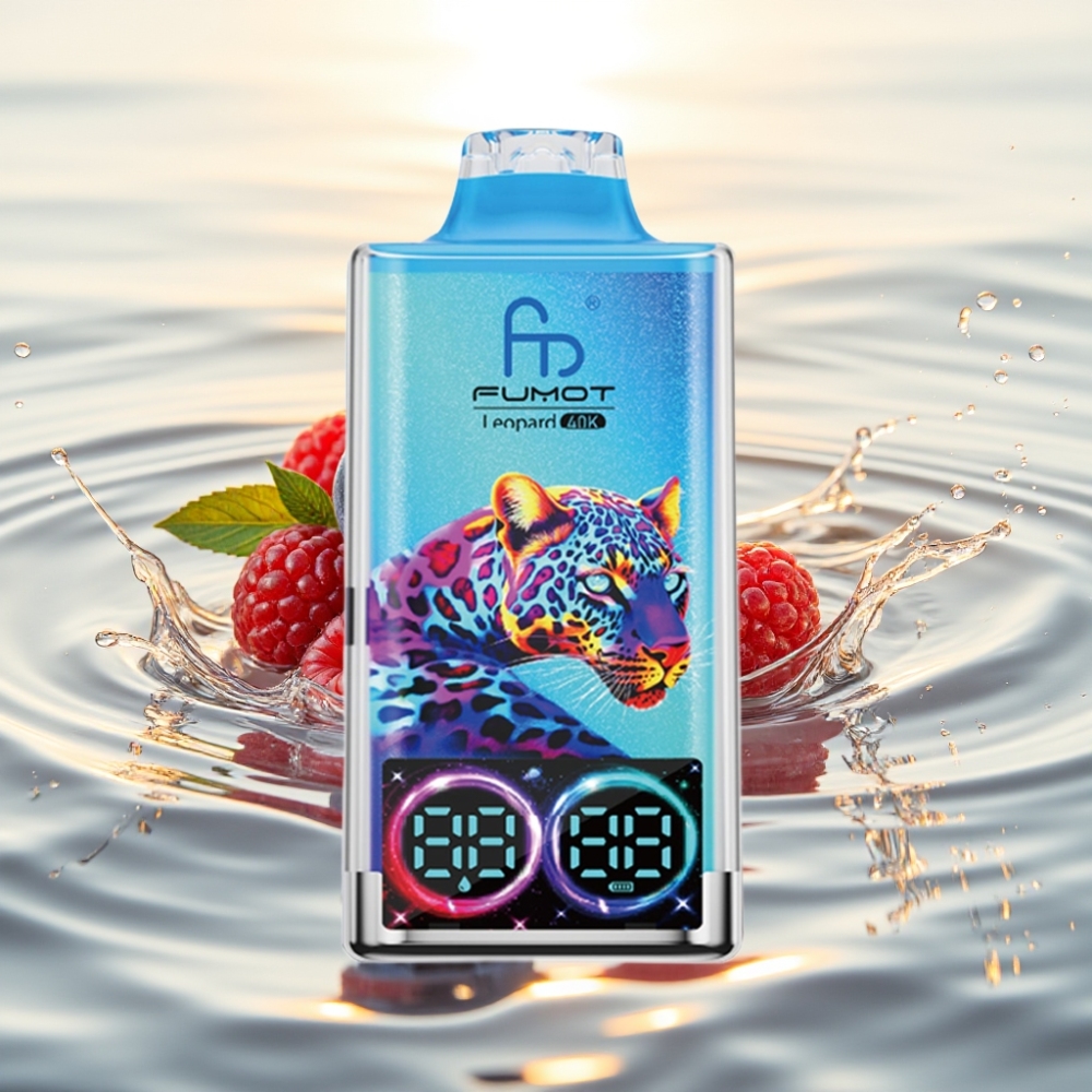 Fumot Leopard 40K Puffs 700mAh Dual Mesh Type-C Μπλε Βατόμουρο Φράουλα