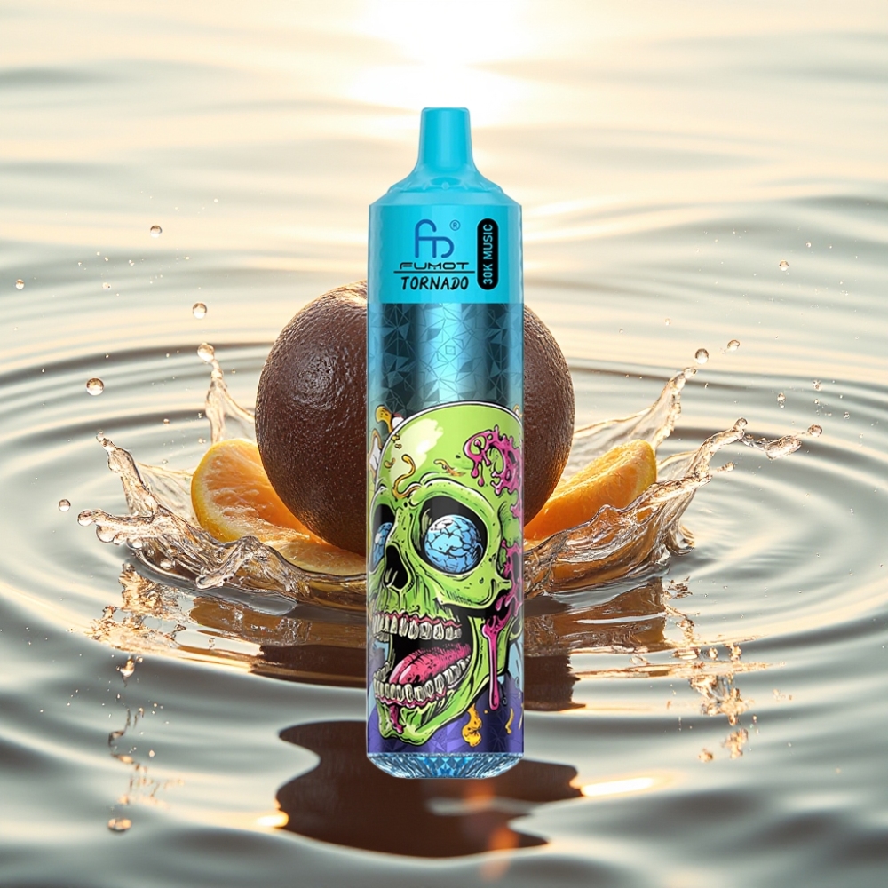 Fumot RandM Tornado 30000 Puffs 30mL 2%/5% 1.0 Ohm Mesh 600mAh LED Μέλανας Πάγος