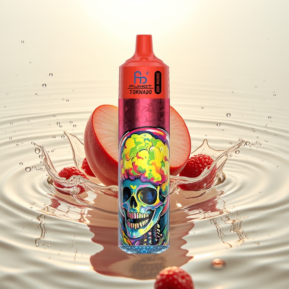 Fumot RandM Tornado 30000 Puffs 30mL 5% 1.0 Ohm 600mAh LED Ροδάκινο Μούρο
