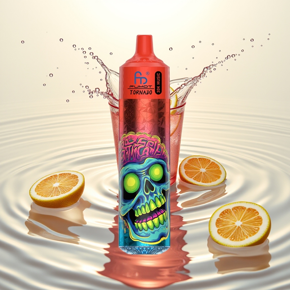 Fumot RandM Tornado 30000 Puffs 30mL 5% 1.0 Ohm 600mAh LED Ροζ Λεμονάδα