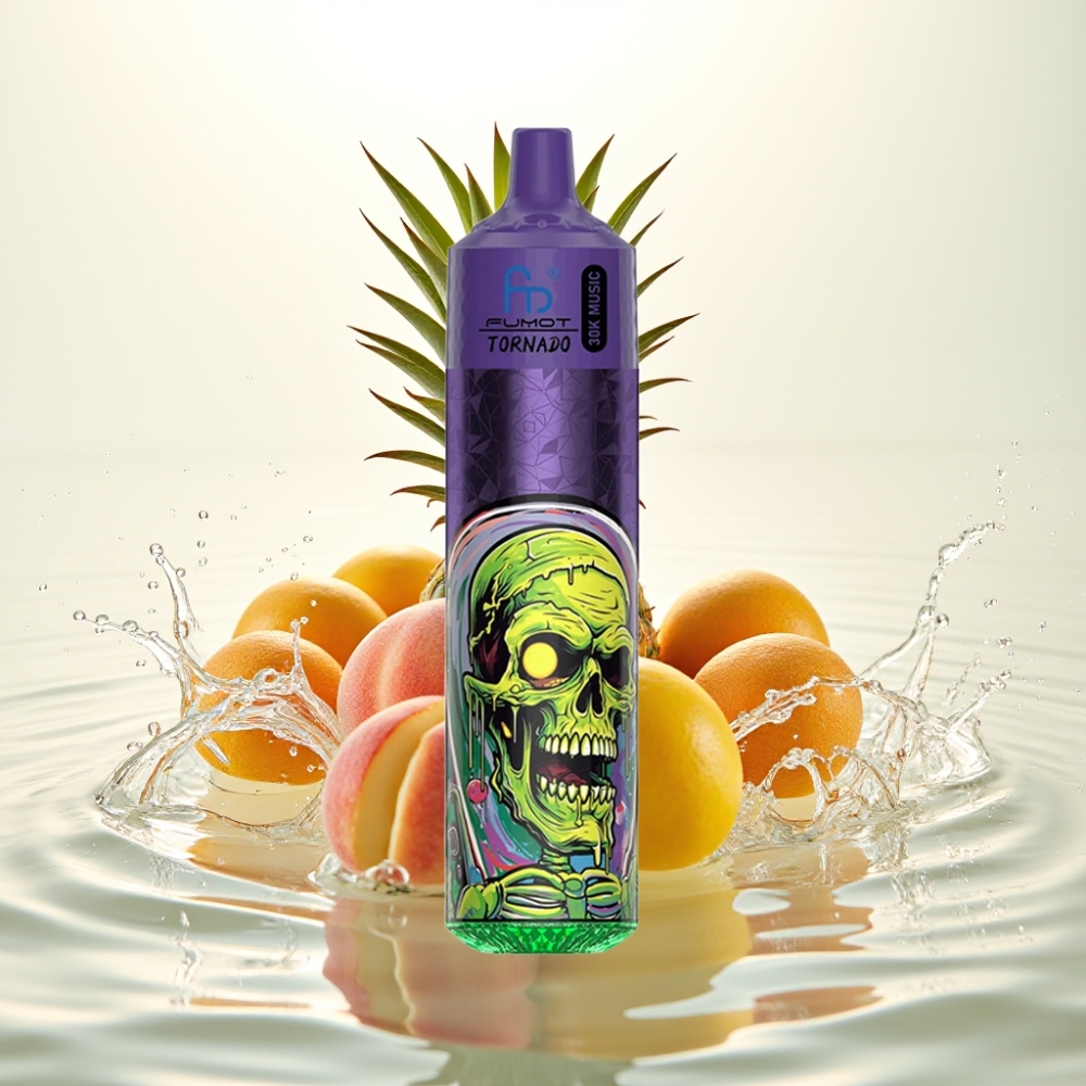 Fumot RandM Tornado 30000 Puffs 30mL 5% 1.0Ω Peach-Rodakino-Ananas