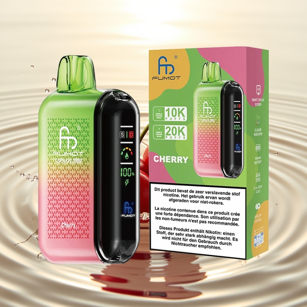 Fumot Tornado 20000 Puffs Dual Mesh 20ml 850mAh Κεράσι