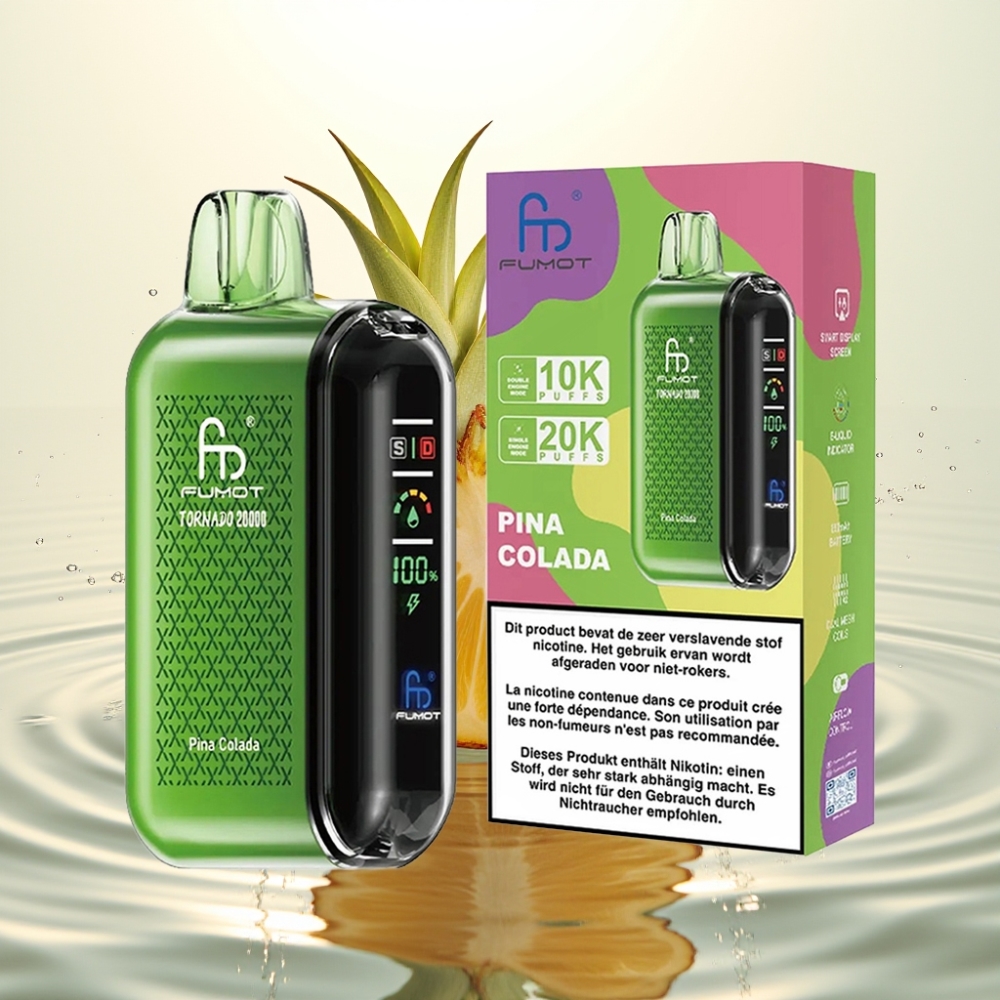 Fumot Tornado 20000 Puffs Dual Mesh 20ml 850mAh Πίνα Κολάντα