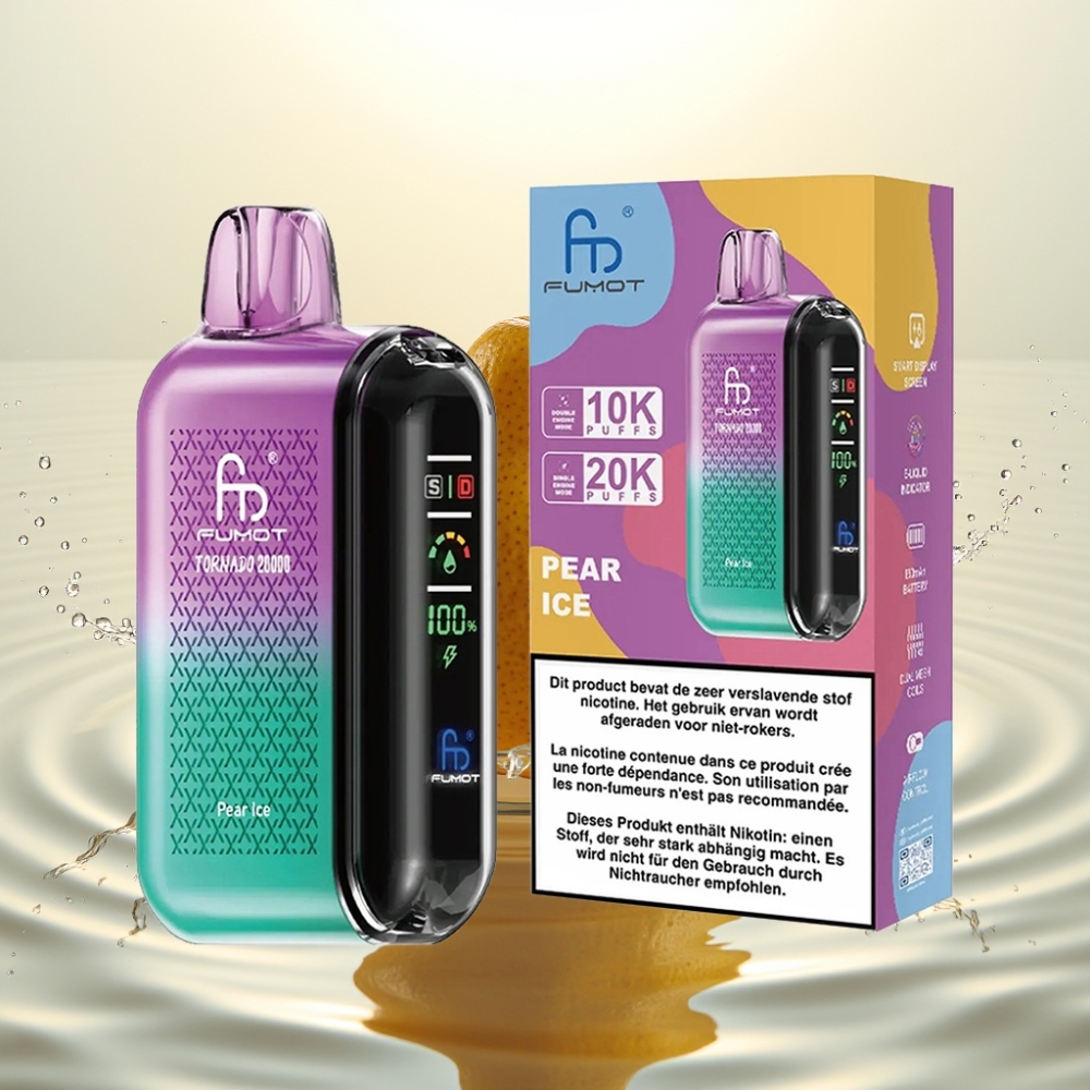 Fumot Tornado 20000 Puffs Dual Mesh 20ml 850mAh Αχλάδι Πάγος