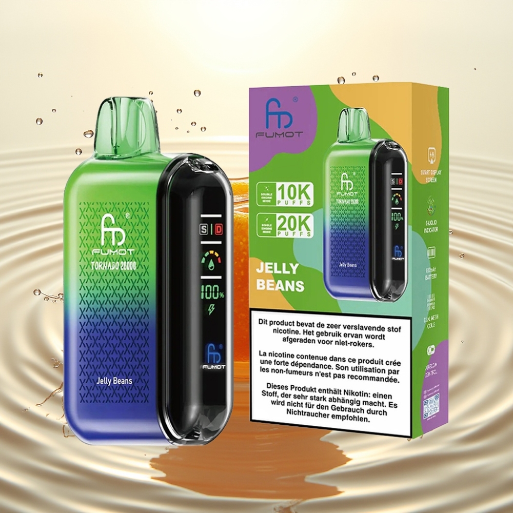 Fumot Tornado 20000 Puffs Dual Mesh 20ml 850mAh Ζελέ Φασόλια