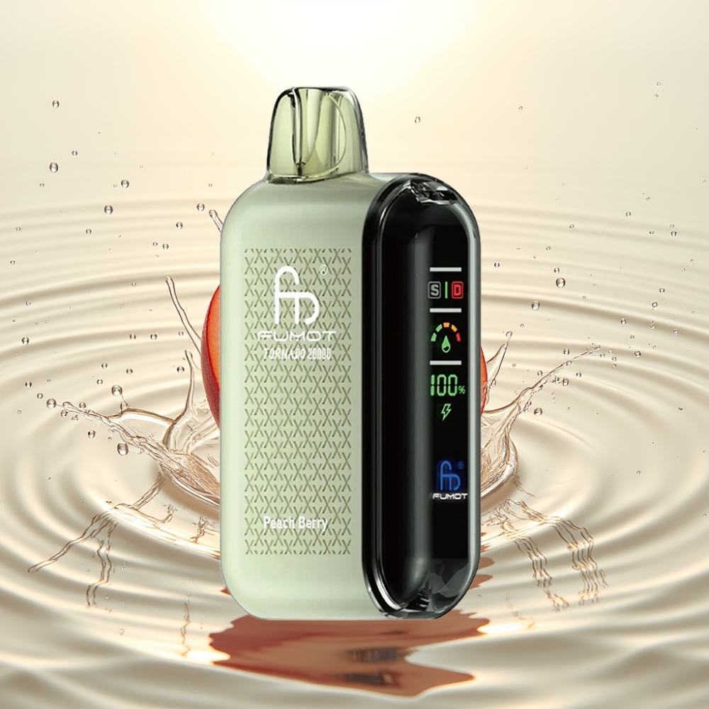 Fumot Tornado 20000 Puffs Dual Mesh 20ml 850mAh Ροδάκινο-Mούρο