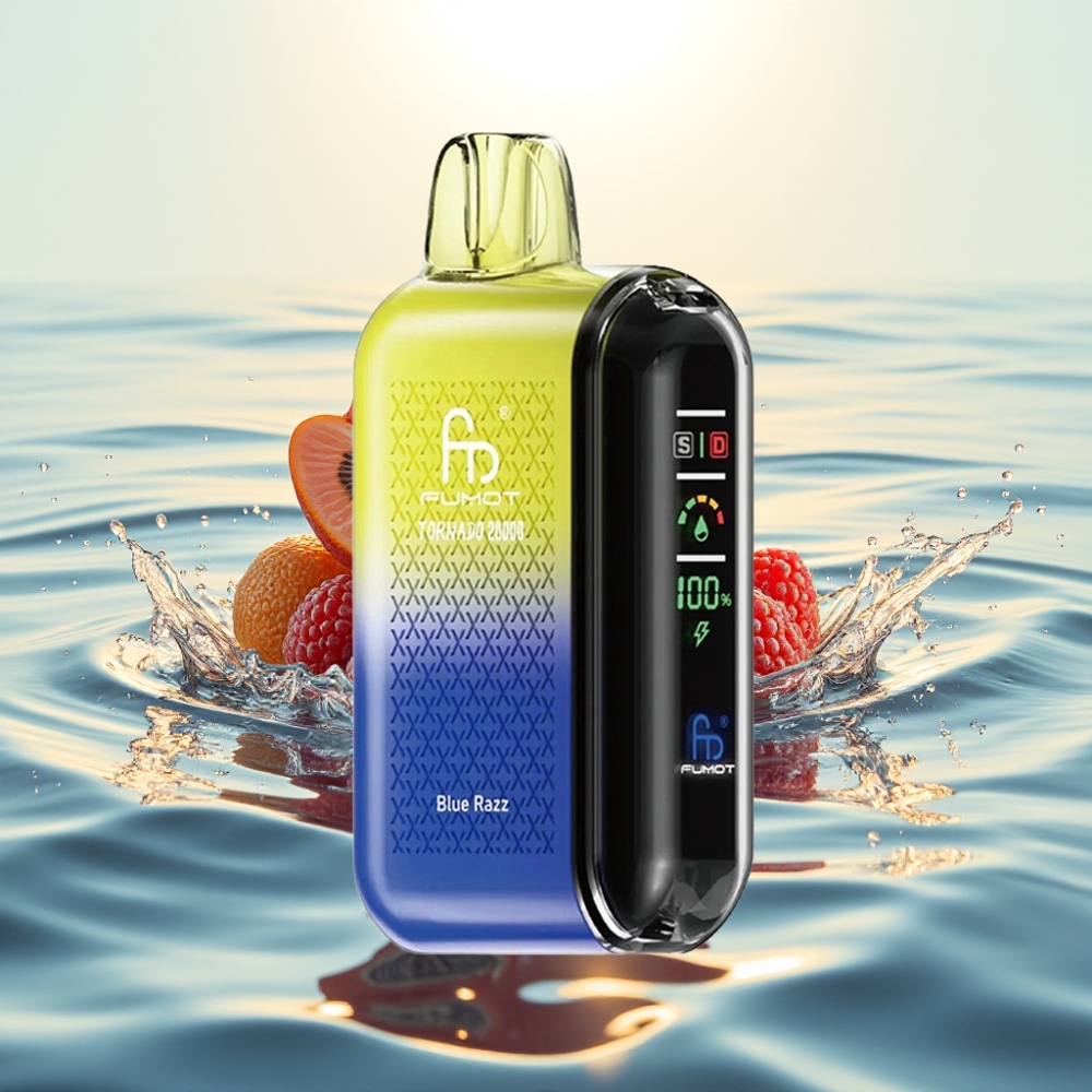 Fumot Tornado 20000 Puffs Dual Mesh 20ml 850mAh Μπλε Razz