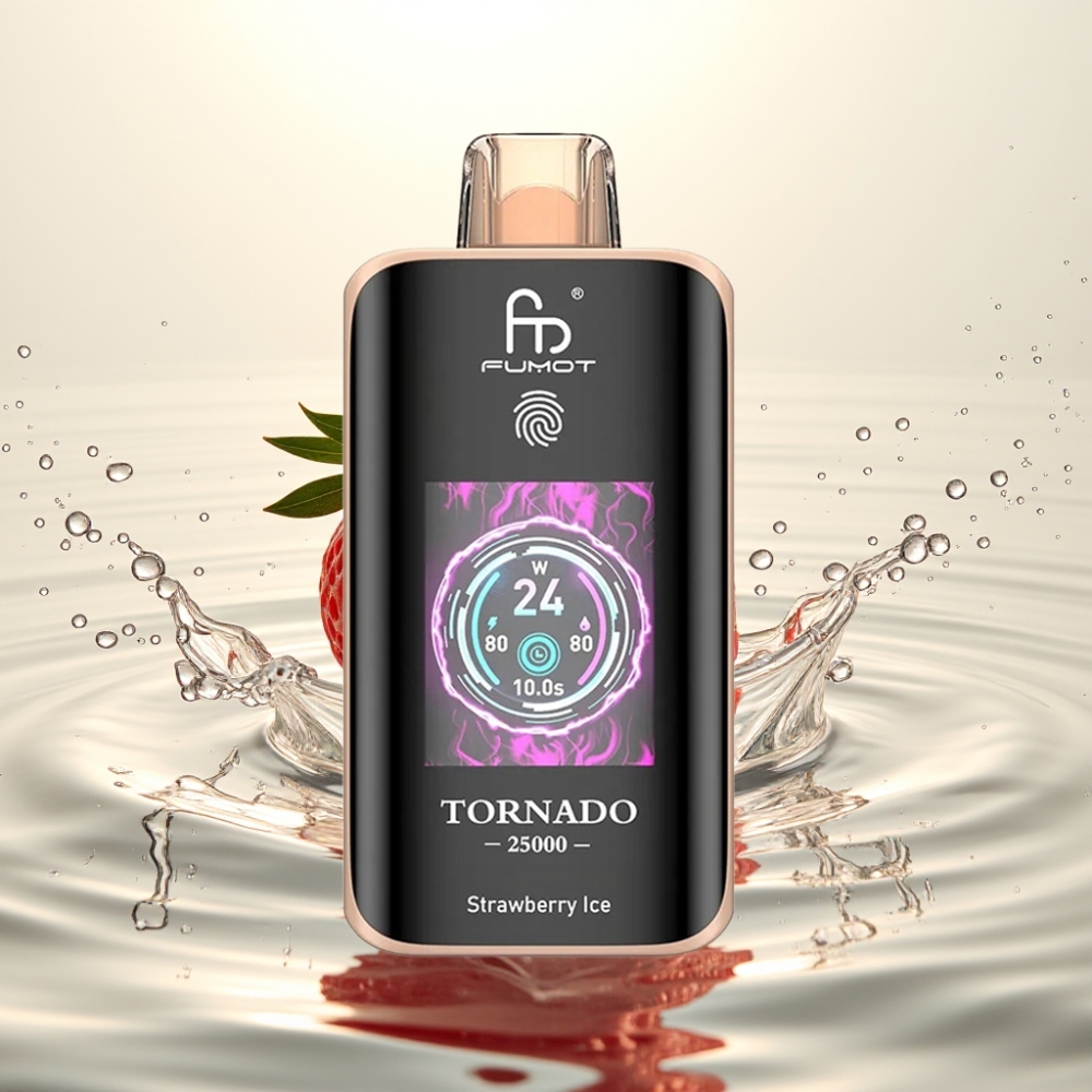 Fumot Tornado 25000 Puffs 700mAh HD Screen Φράουλα Πάγος