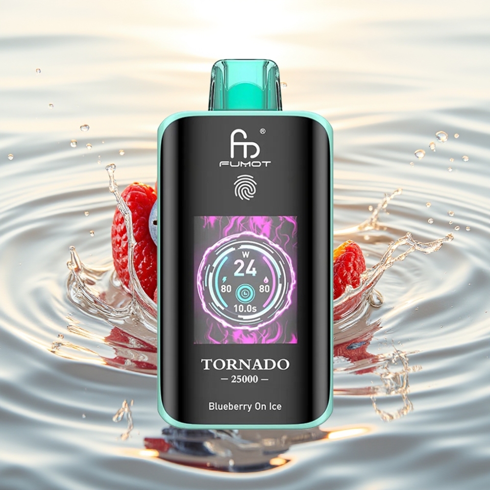 Fumot Tornado 25000 Puffs HD 20ml 700mAh Type-C Βατόμουρο Στο Πάγο
