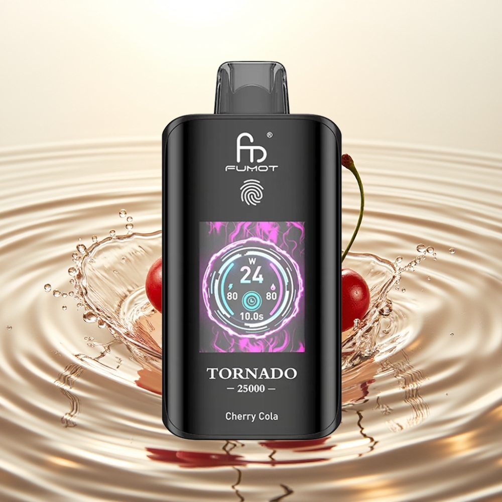 Fumot Tornado 25000 Puffs HD Screen 20ml 700mAh Type-C Κεράσι Κολά