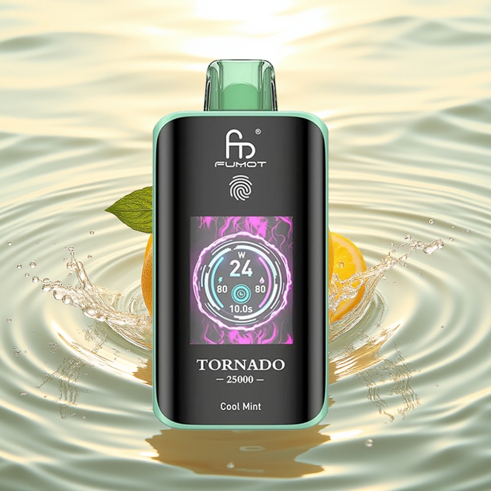 Fumot Tornado 25000 Puffs HD Screen 700mAh 20ml Ψυκτική Μέντα