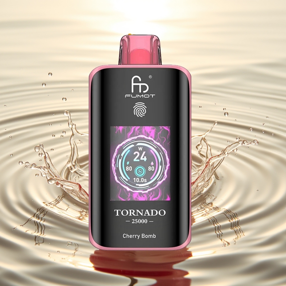 Fumot Tornado 25000 Puffs HD Screen 700mAh 20ml Κεράσι Βόμβα