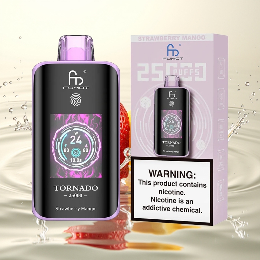 Fumot Tornado 25000 Puffs HD Screen 700mAh 20ml Φράουλα Μάνγκο