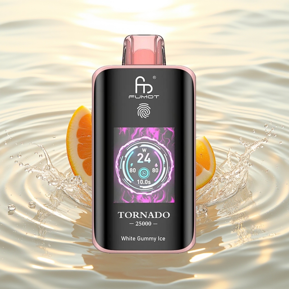 Fumot Tornado 25000 Puffs HD Screen 700mAh 20ml Λευκή Καραμέλα Πάγου