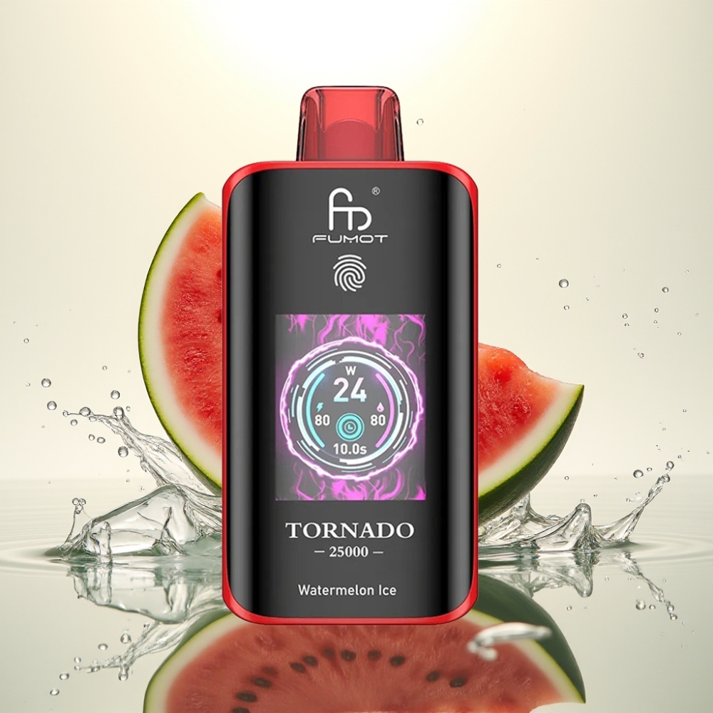 Fumot Tornado 25000 Puffs HD Screen 700mAh 20ml Karpouzi Pagoto