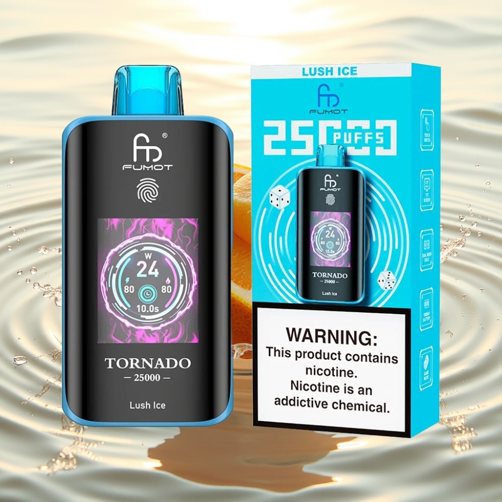 Fumot Tornado 25000 Puffs HD Screen 700mAh 20ml Lush Ice (Πλούσιος Πάγος)