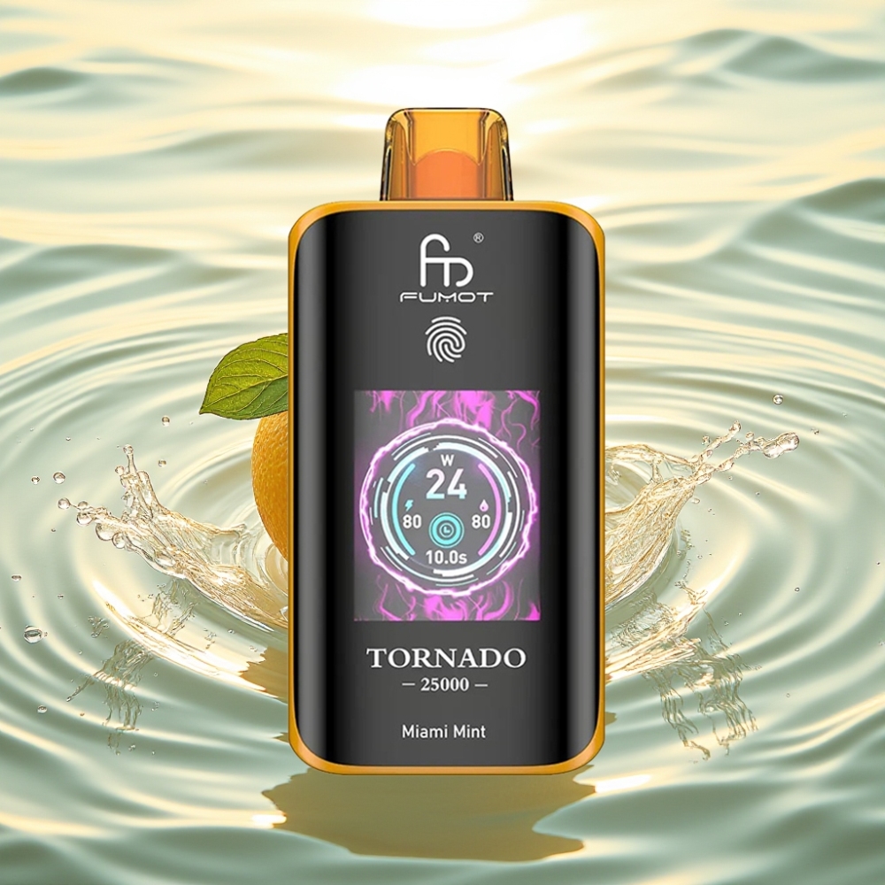 Fumot Tornado 25000 Puffs HD Screen 700mAh 20ml Miami Mint (Μαϊάμι Μέντα)