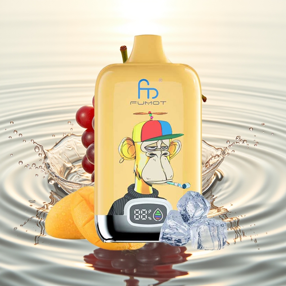Fumot Tornado Digital Box 12000 Puffs 20ml 550mAh MTL Σταφύλι Πάγος