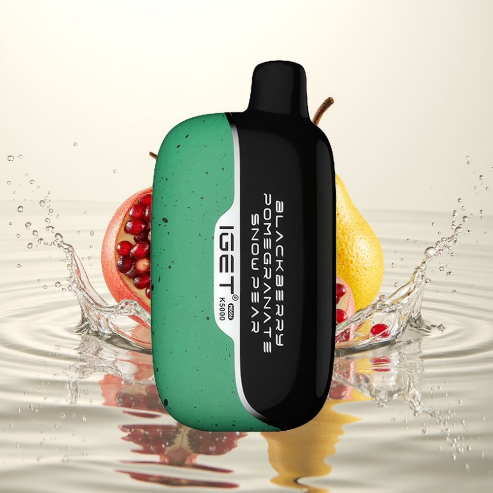 IGET Moon K5000 Puffs 81.5g PC 1.35Ω 49.5x25.3x99.4mm Βατόμουρο Ρόδι Χιονισμένο Αχλάδι
