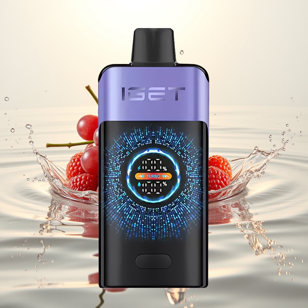 IGET ONE 12000 Puffs 2700mAh Dual Mesh Φράουλα Σταφύλι Πάγος