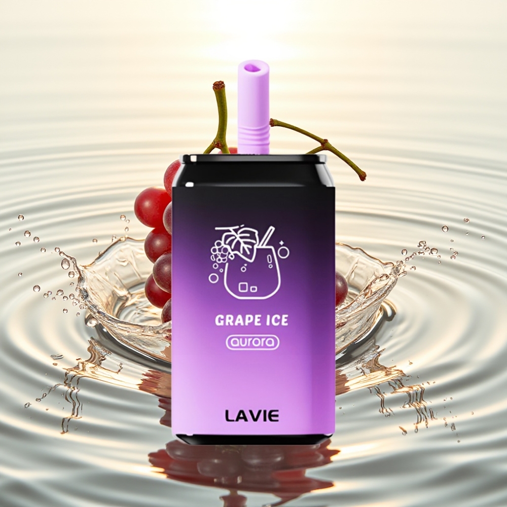 LAVIE Aurora 11000 Puffs 22ML 650mAh Type C Γλυκόπικρο Πάγο Σταφύλι