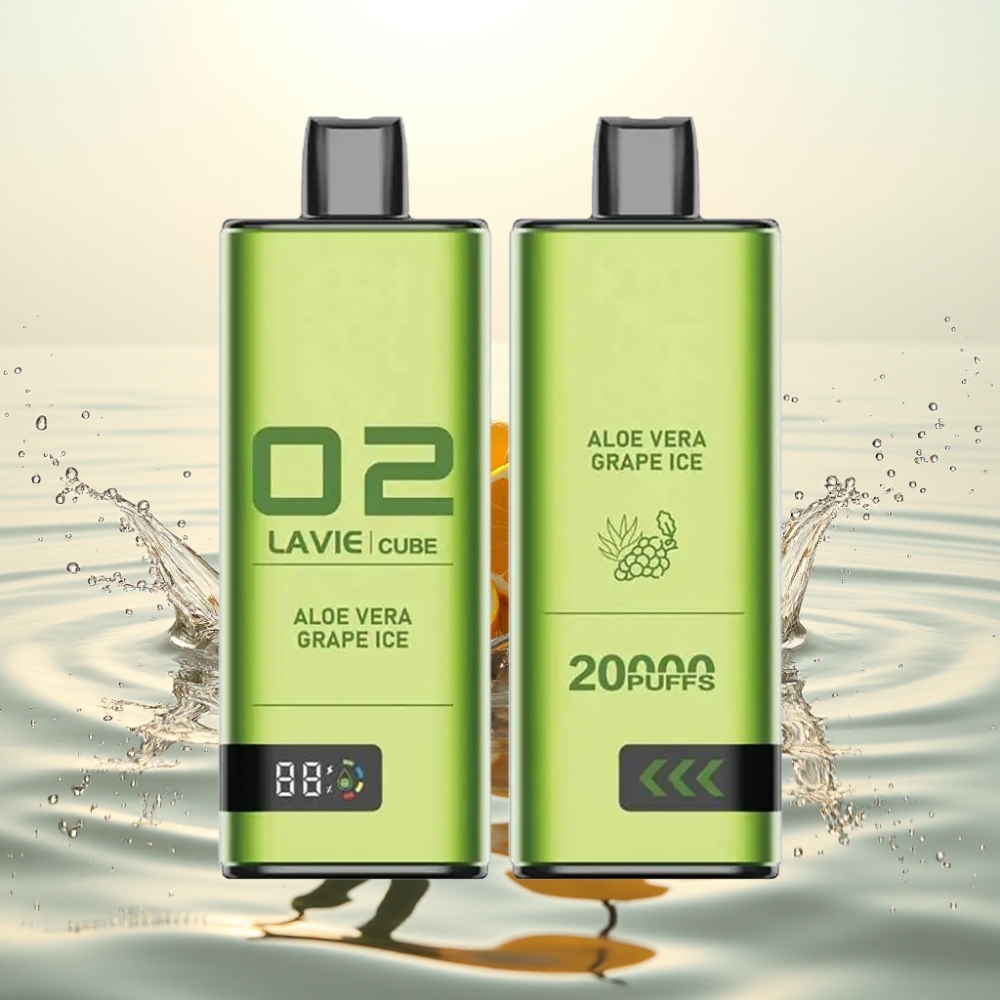 Lavie Cube 20000 Puffs 28ML 5% Type C Αλόη Σταφύλι Πάγος