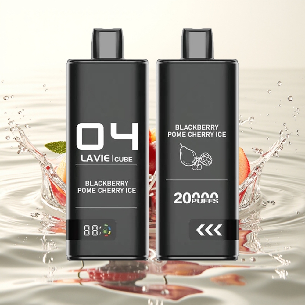 Lavie Cube 20000 Puffs 28ML 5% Type C Βατόμουρο Ρόδια Κεράσι Πάγος