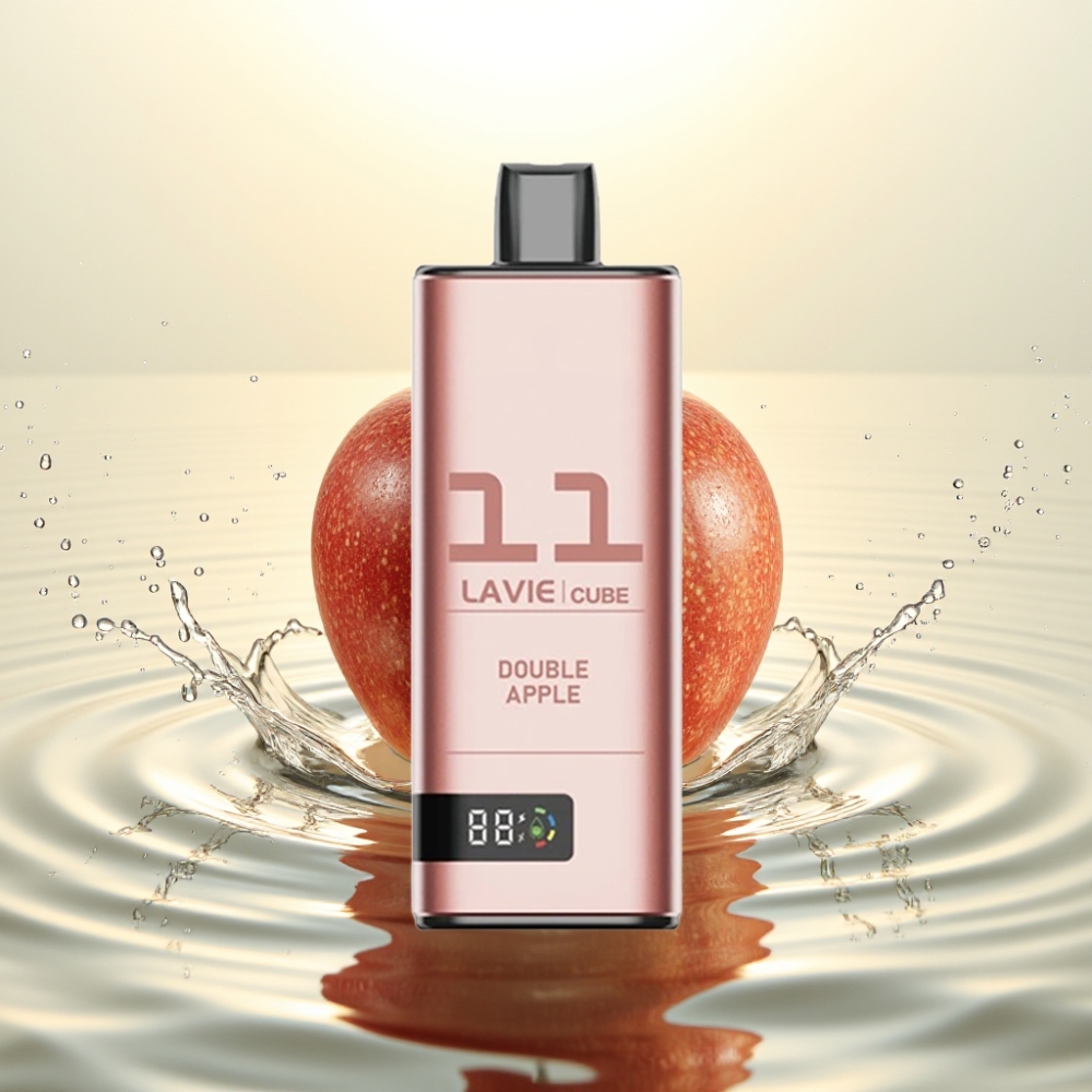 Lavie Cube 20000 Puffs Double Mήλο Αλάτι Νικοτίνη 5% Type C 28ML