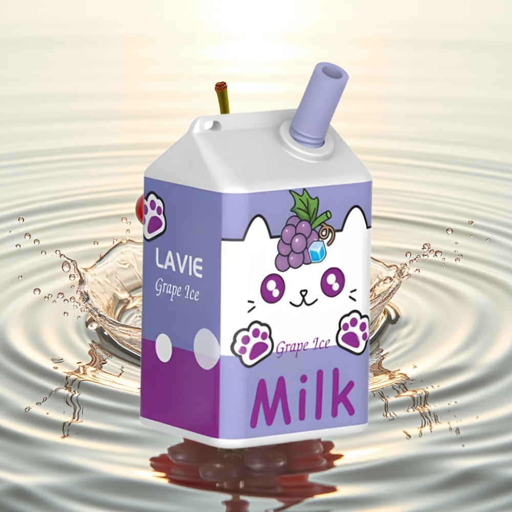 LAVIE Milk 7000 Puffs 16ML 600mAh Type C Φραγκοστάφυλο Πάγο