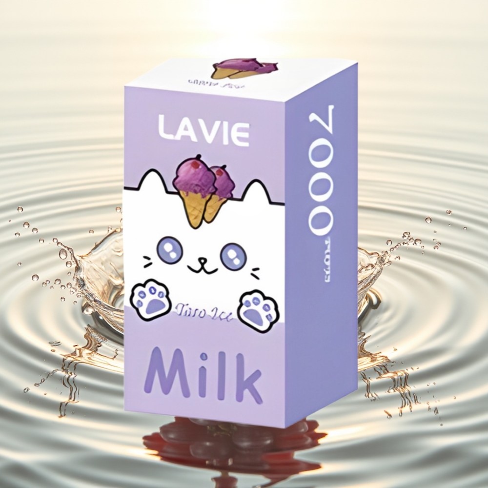 LAVIE Milk 7000 Puffs 16ML 600mAh Type C Φραγκοστάφυλο Πάγο
