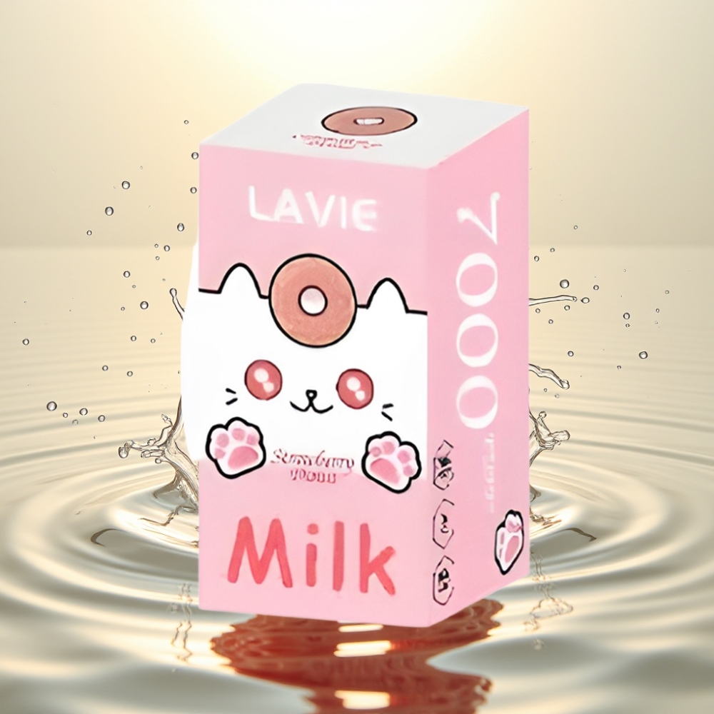 LAVIE Milk 7000 Puffs Φράουλα Ντόνατ 16ML 600mAh Type C