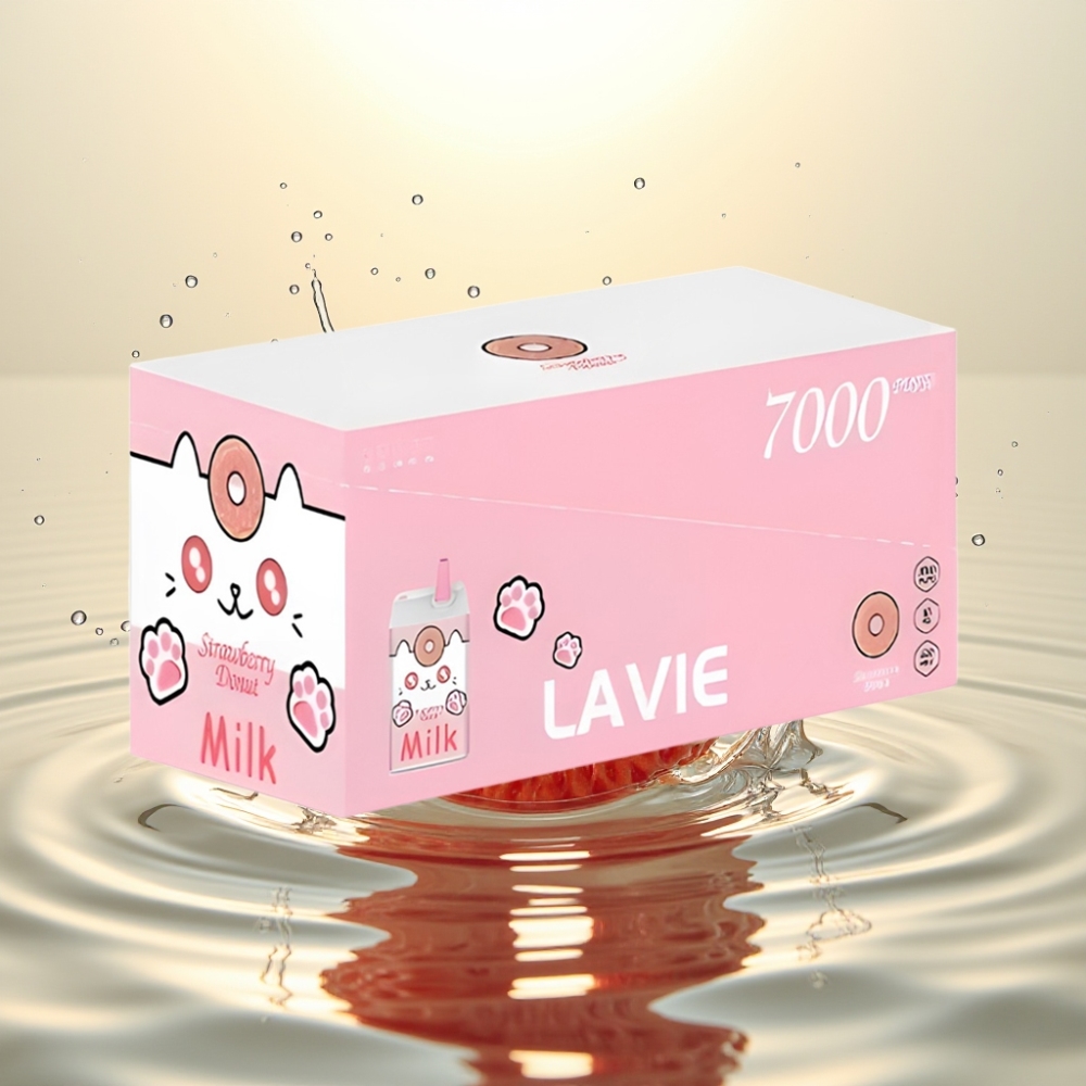 LAVIE Milk 7000 Puffs Φράουλα Ντόνατ 16ML 600mAh Type C