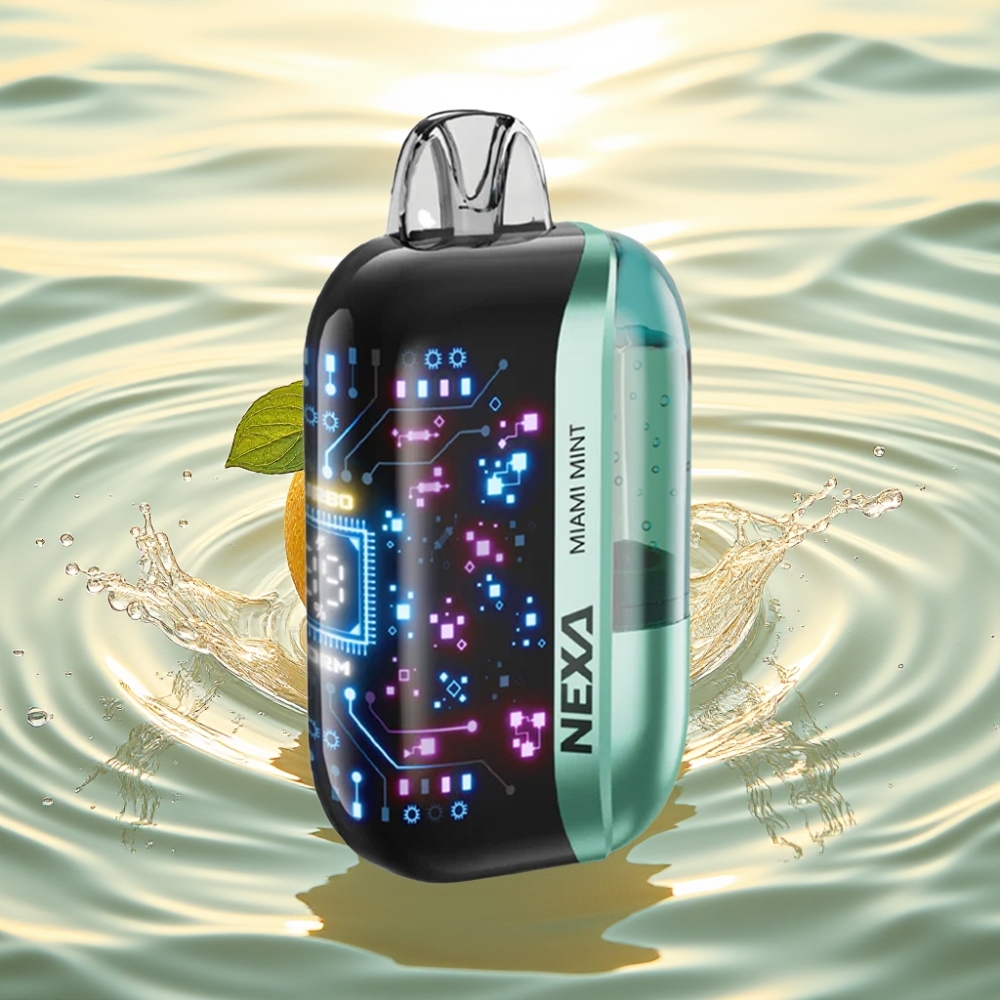 NEXA Ultra 50000 Puffs 20ml 5% Miami Menta 3D Curved Screen Type-C