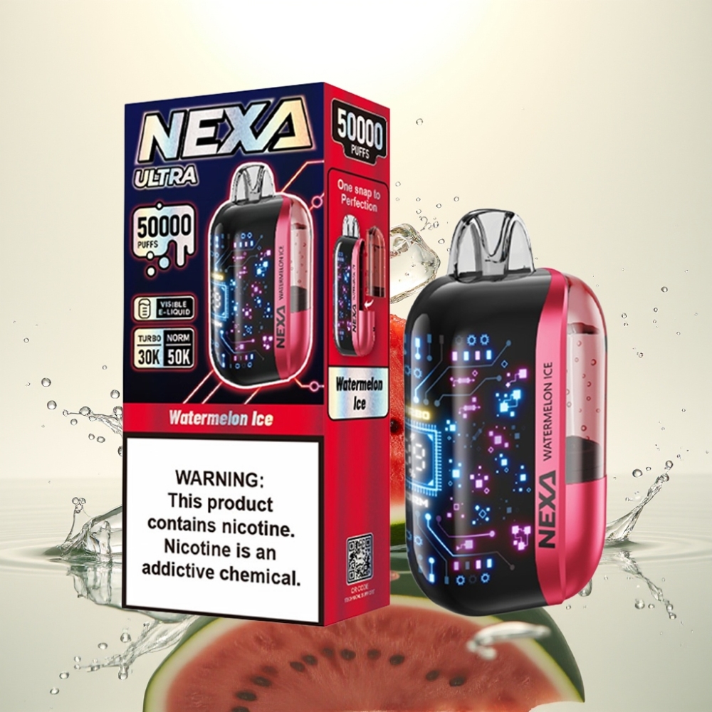 NEXA Ultra 50K 50000 Puffs 20ml 5% 0.9ohm Dual Mesh Καρπούζι Πάγος
