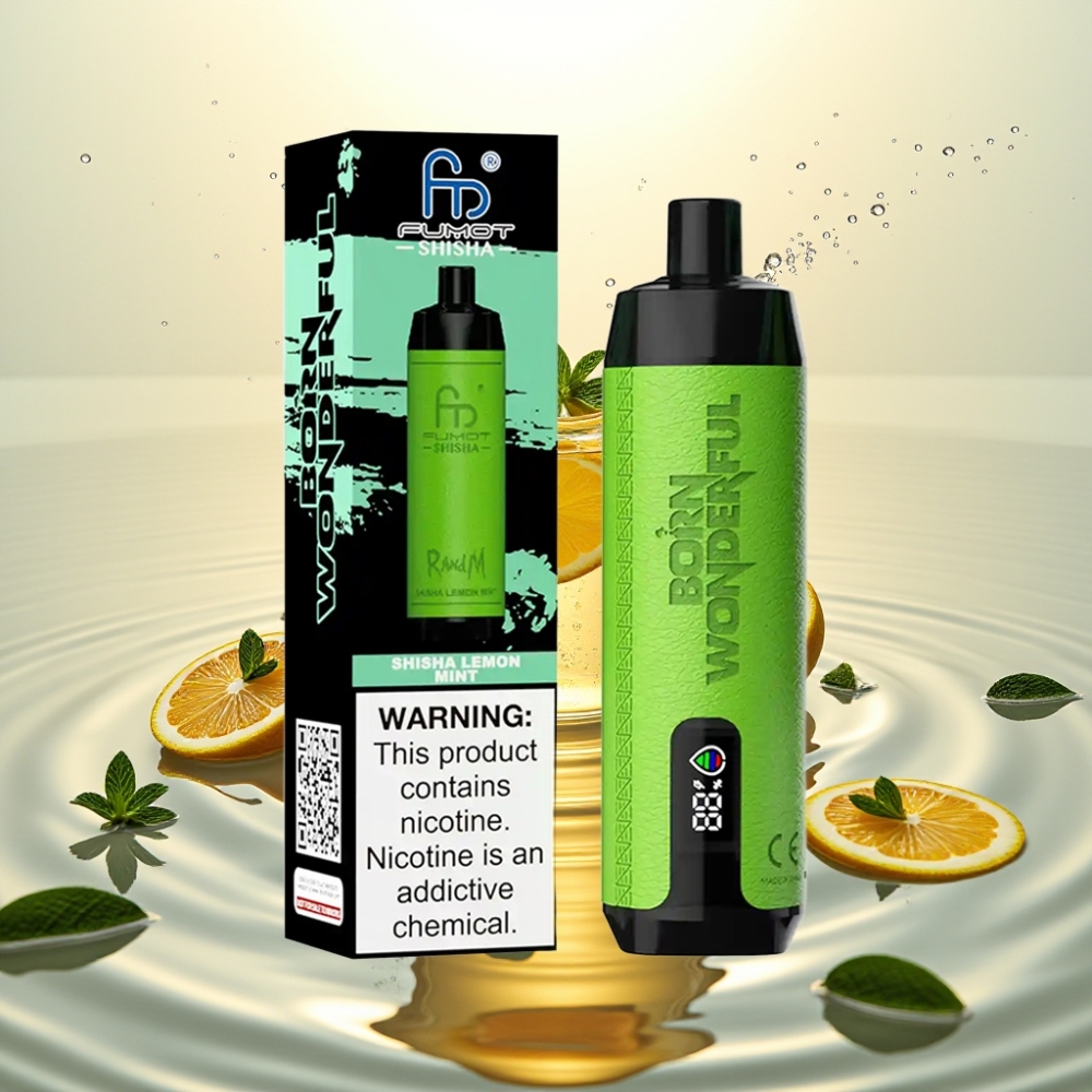 RandM Fumot Shisha 10000 Puffs 18ml 850mAh 0.6ohm Type-C Λεμονομίντα Σίσα