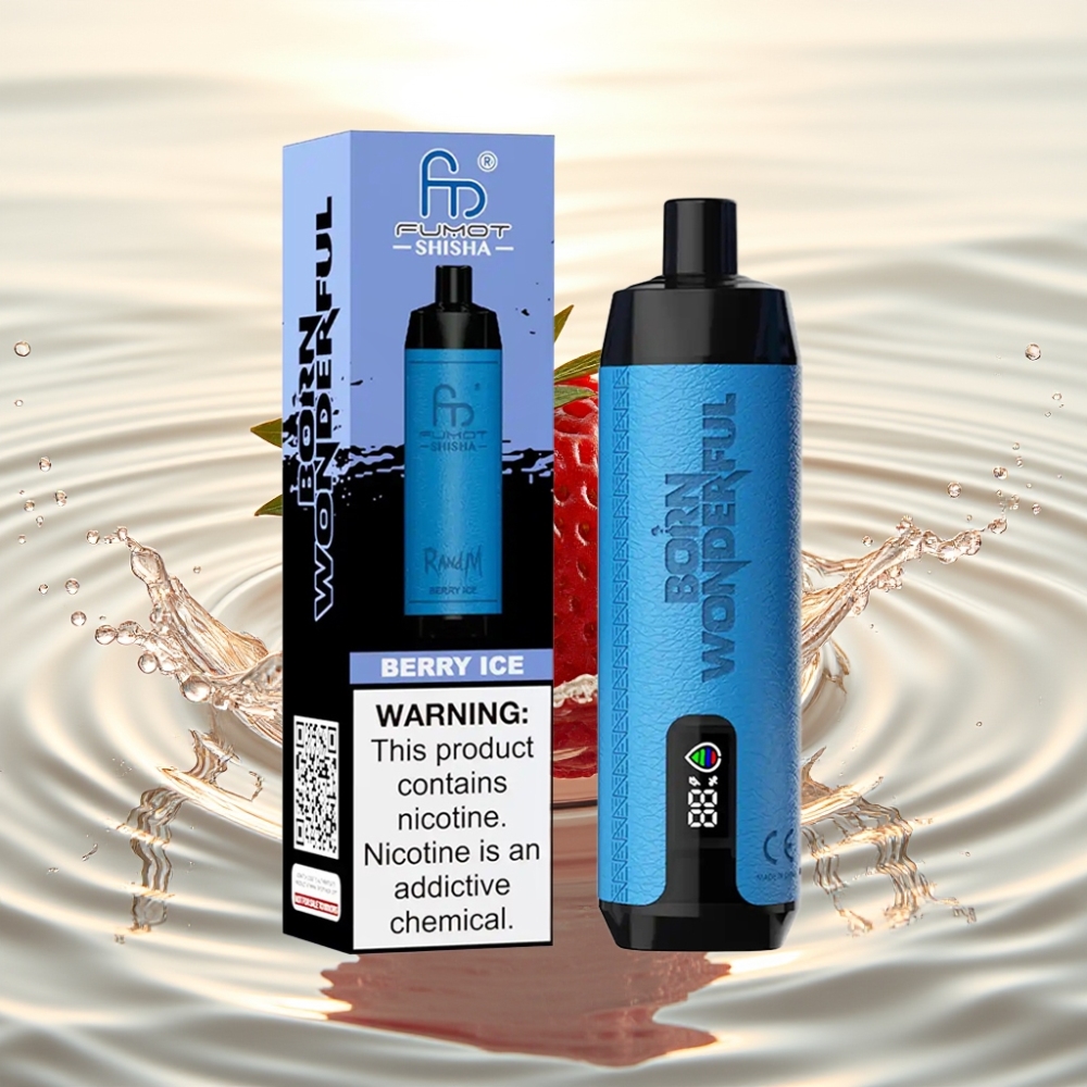 RandM Fumot Shisha 10000 Puffs 18ml 850mAh Type-C Mούρο Πάγος
