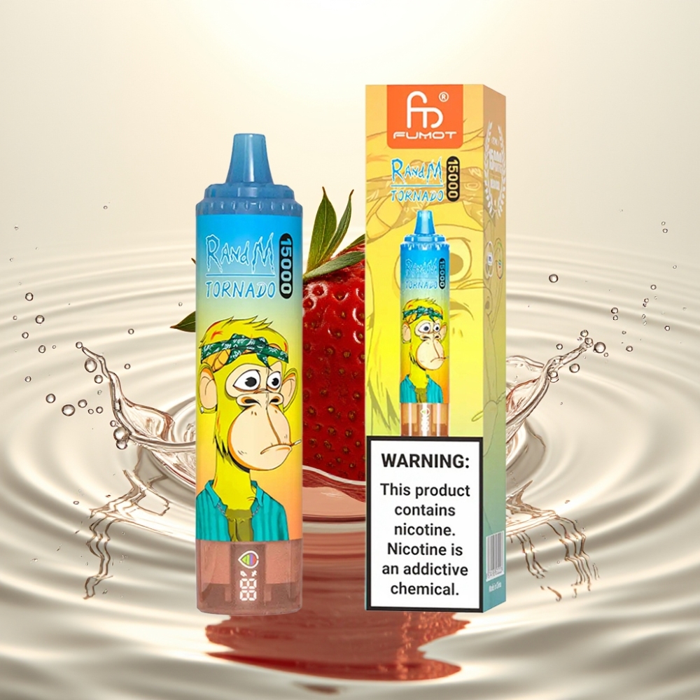 Fumot RandM Tornado 15000 Puffs 25ml 850mAh 0.9Ω Mesh Φράουλα