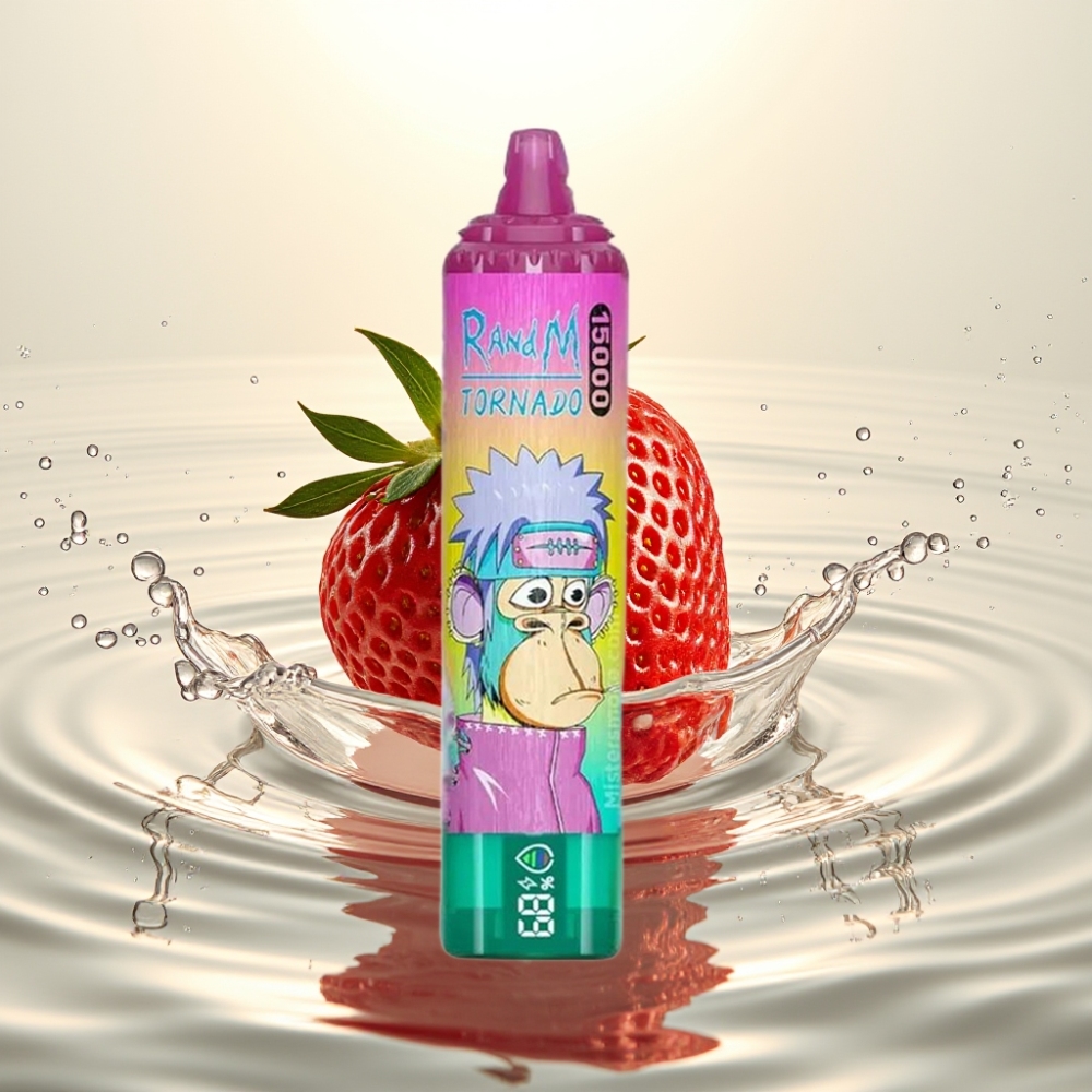 Fumot RandM Tornado 15000 Puffs 25ml 850mAh 0.9Ω Mesh Παγωμένη Φράουλα