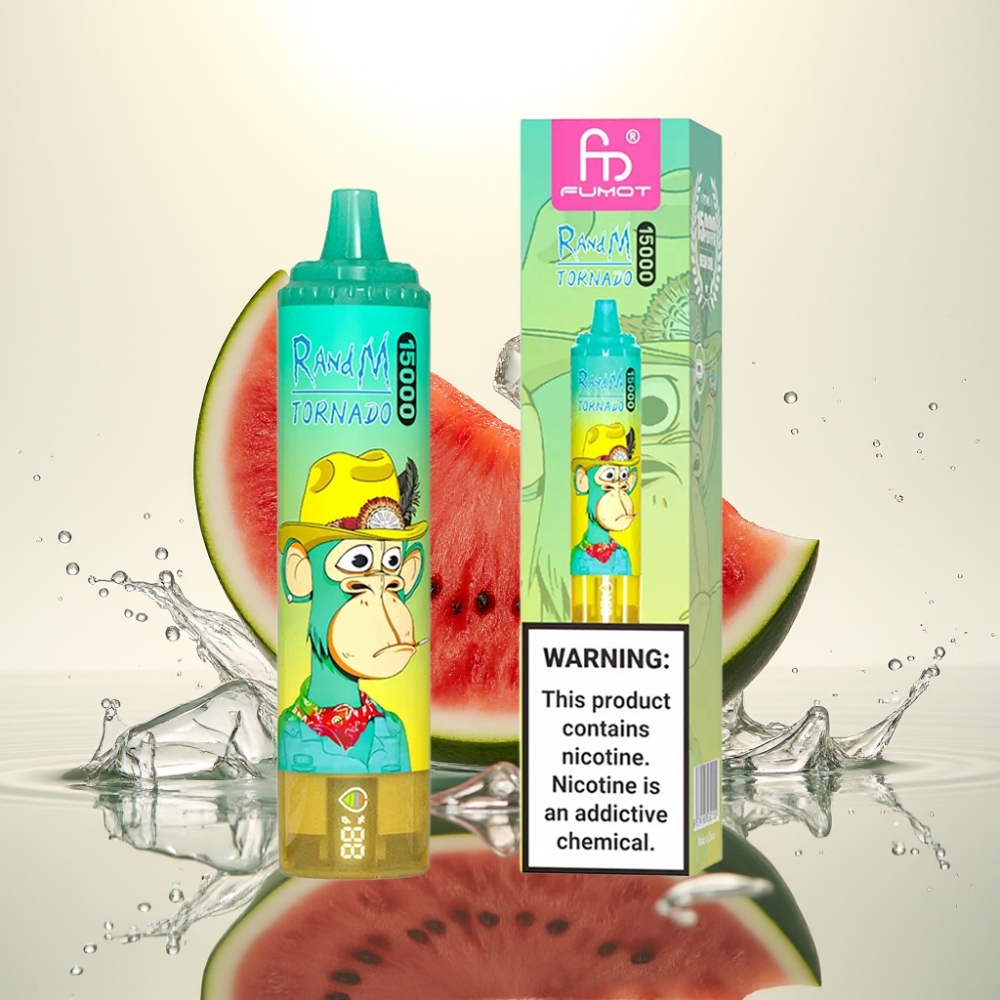 Fumot RandM Tornado 15000 Puffs 25ml 850mAh Karpouzi Pagoto