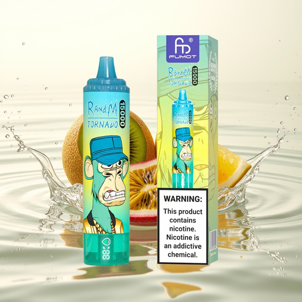 Fumot RandM Tornado 15000 Puffs 25ml 850mAh Mesh 0.9Ω Kiwi Passion Fruit Guava (Κίβι Φρούτο Πάθους Γκουάβα)