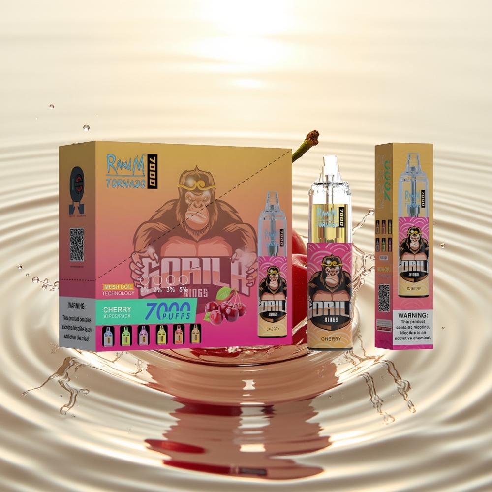 Fumot Tornado 7000 Puffs 14ML 850MAH Mesh Type-C RGB Κεράσι