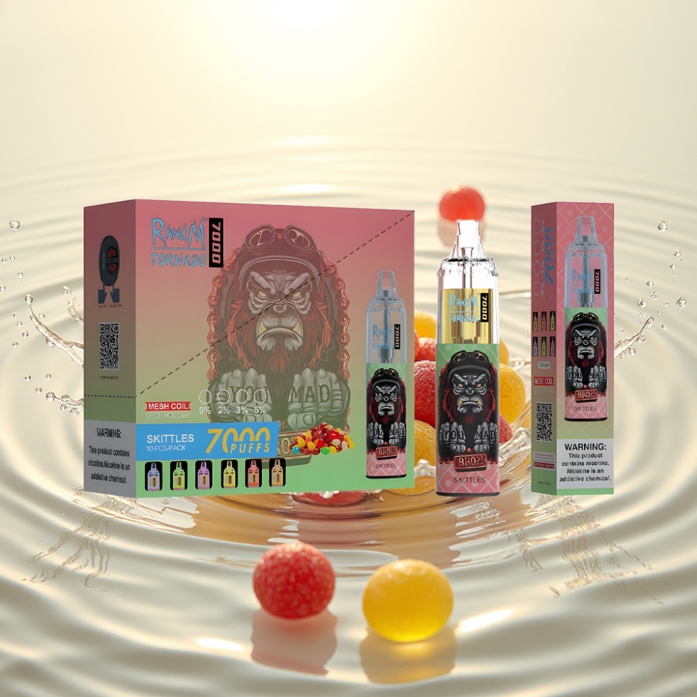 Fumot Tornado 7000 Puffs 14ML 850MAH Mesh Type-C RGB Air-Adjustable Σκίτλες