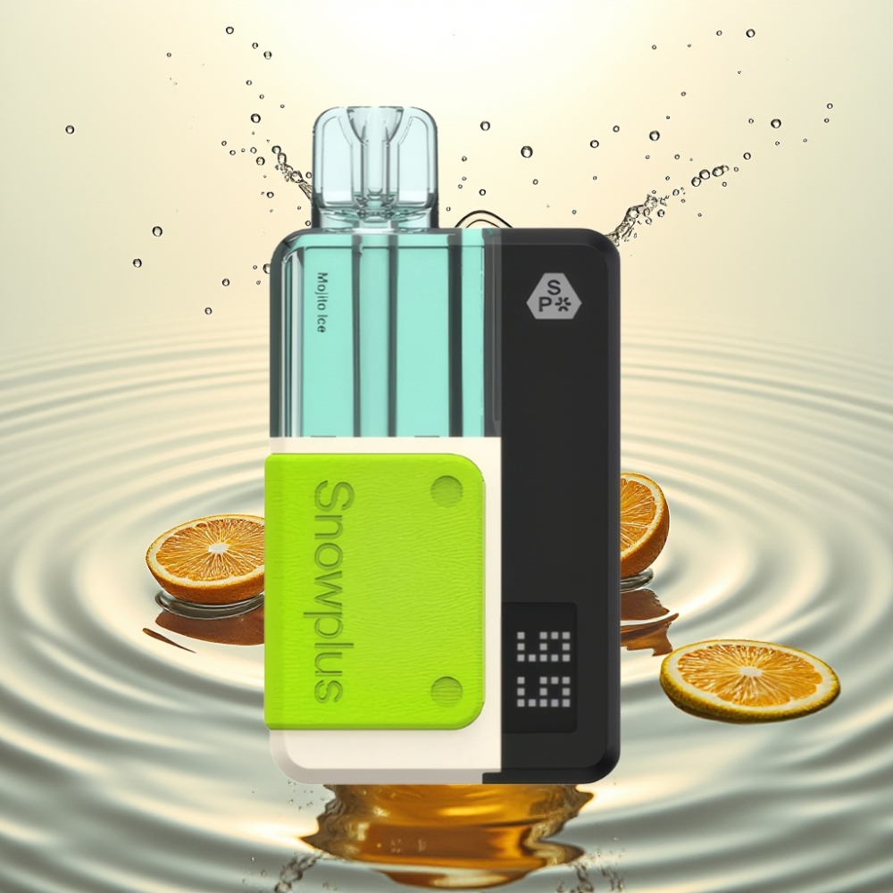 Snowplus Swift 15000 Puffs 43x81x25mm 65g Dual Mesh 1000mAh 2+10ml Mojito Ice