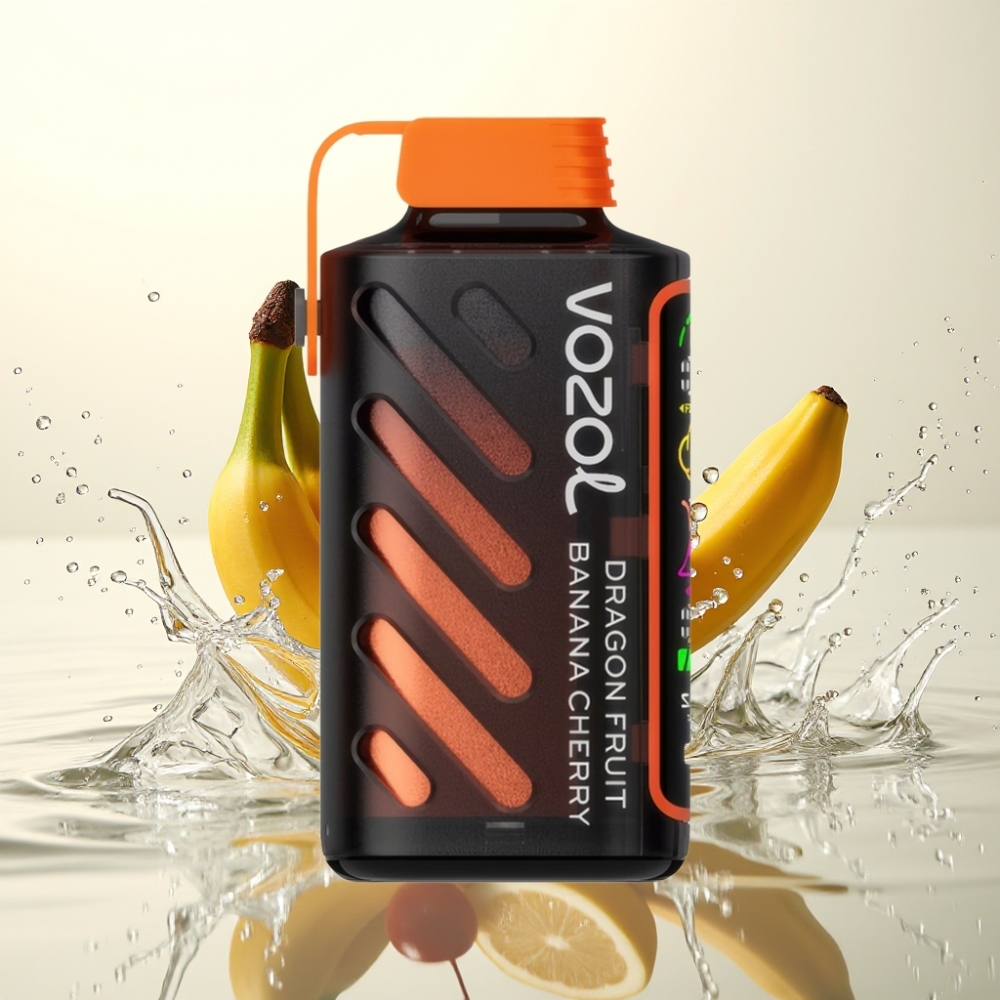 VOZOL Gear Power 20000 Puffs S.i.L.C. Tech Dual Mesh Coil 20mL 5% Φρούτο Δράκου Μπανάνα Κεράσι