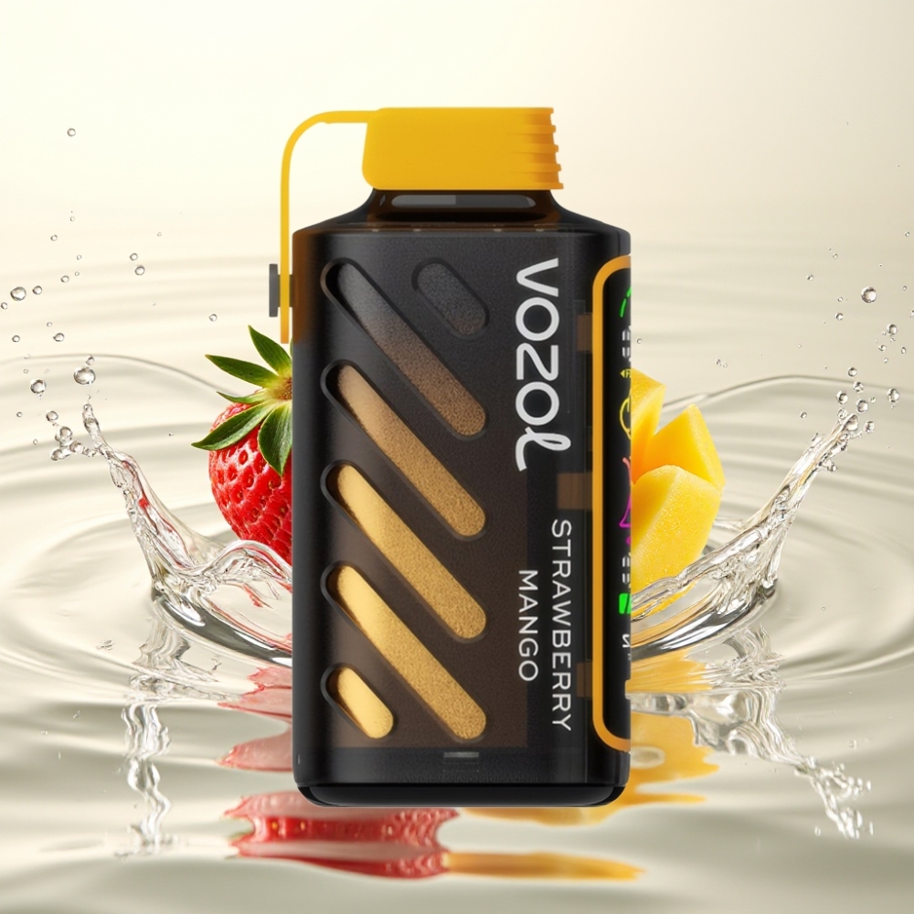 VOZOL Gear Power 20000 Puffs S.i.L.C. Tech Dual Mesh Full Screen Display 20mL 5% Φράουλα Μάνγο