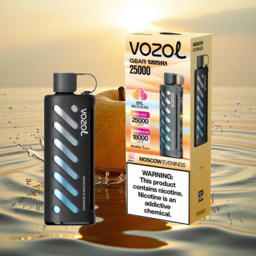 VOZOL Gear Shisha 25000 Puffs S.i.L.C Tech 1000mAh Μοσχοβραδιά